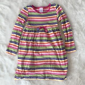 Girls Gymboree Colorful Striped Candy Dress Size 7